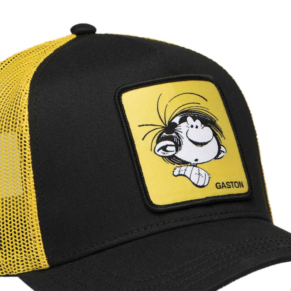 CAPSLAB Gaston Lagaffe Trucker Snapback Cap - Official BD Adjustable Mesh Mesh Cap
