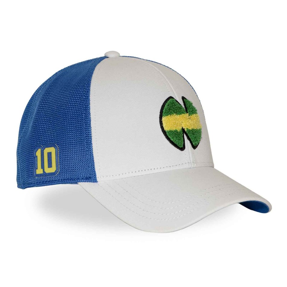 CAPSLAB Captain Tsubasa – Tsubasa Ozora NewTeam Trucker Cap  - Premium mesh & terry headband
