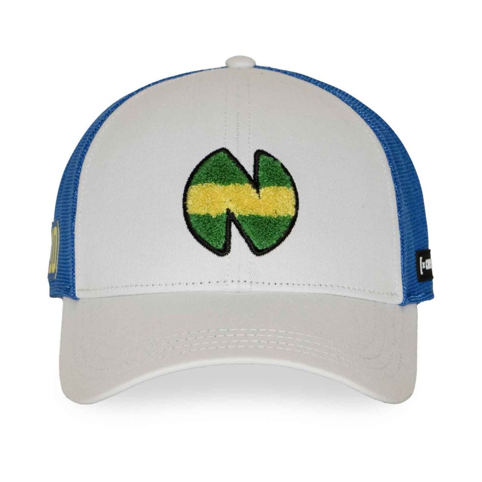 CAPSLAB Captain Tsubasa – Tsubasa Ozora NewTeam Trucker Cap  - Premium mesh & terry headband
