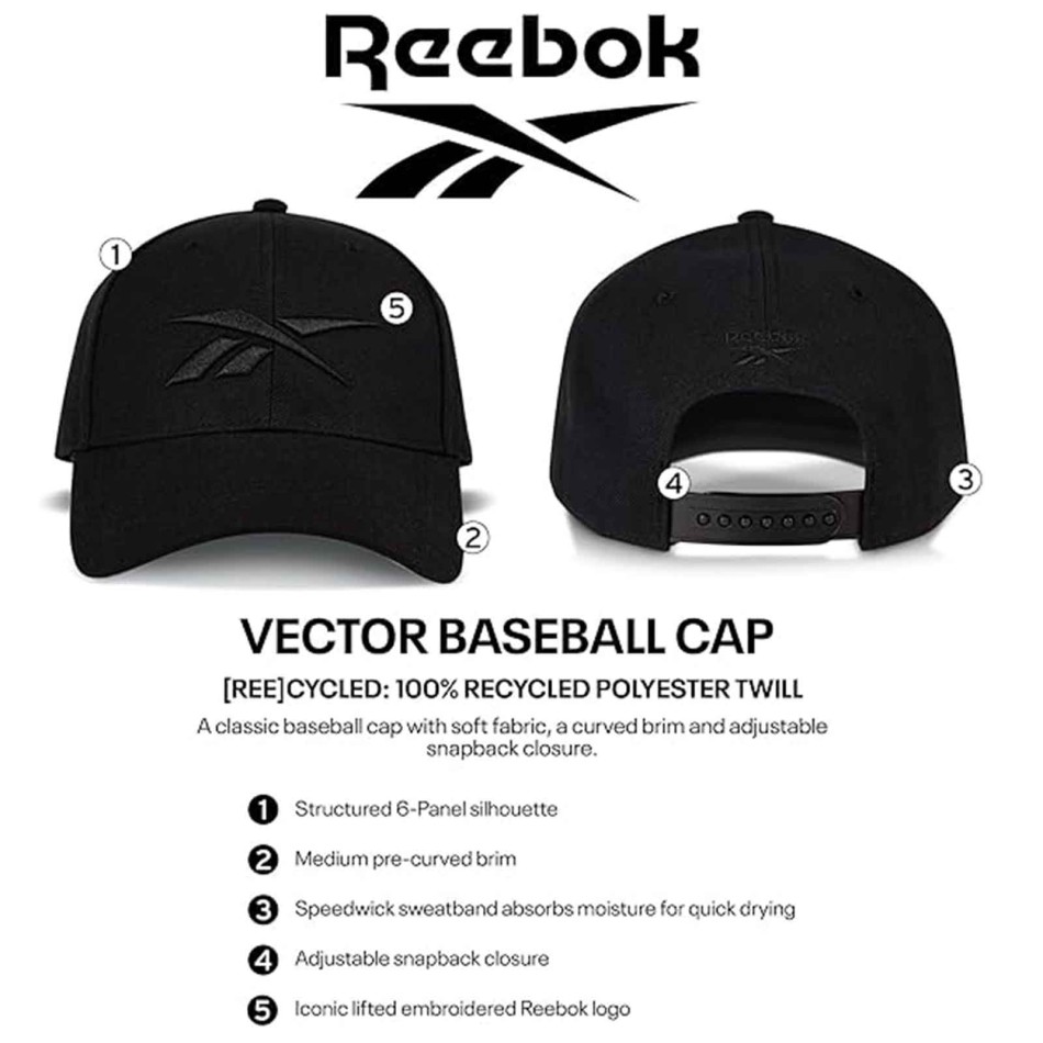 Reebok Casquette Vector Baseball 6 Panel Polyester