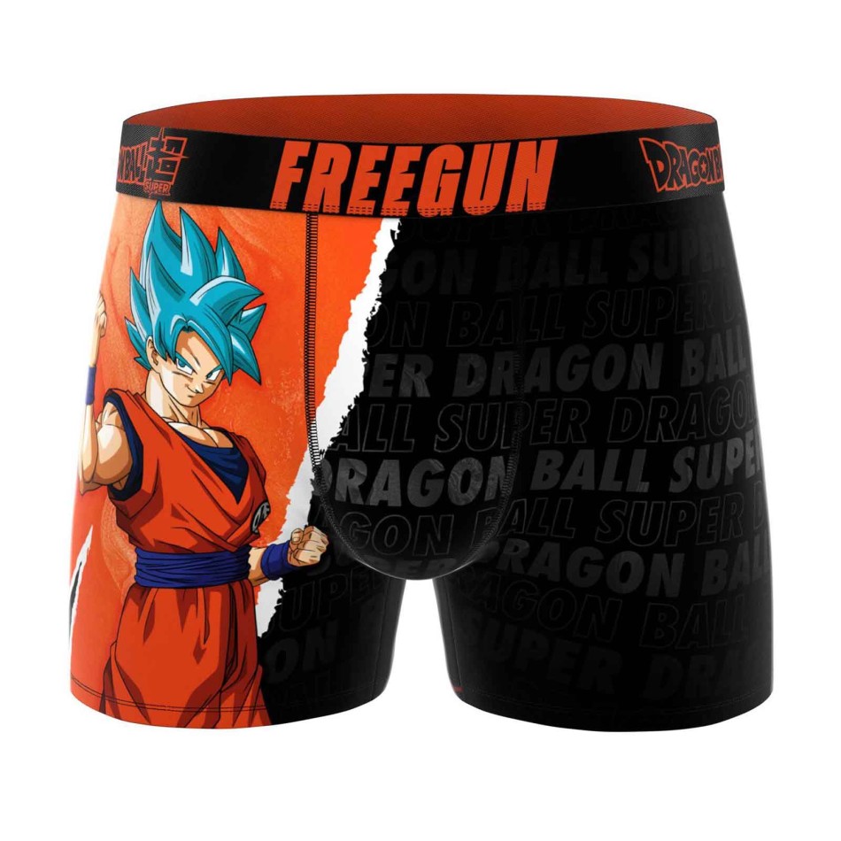 FREEGUN "Dragon Ball Super DBS14" Microfiber Boxer for Men - Goku, Vegeta, Beerus | French Market