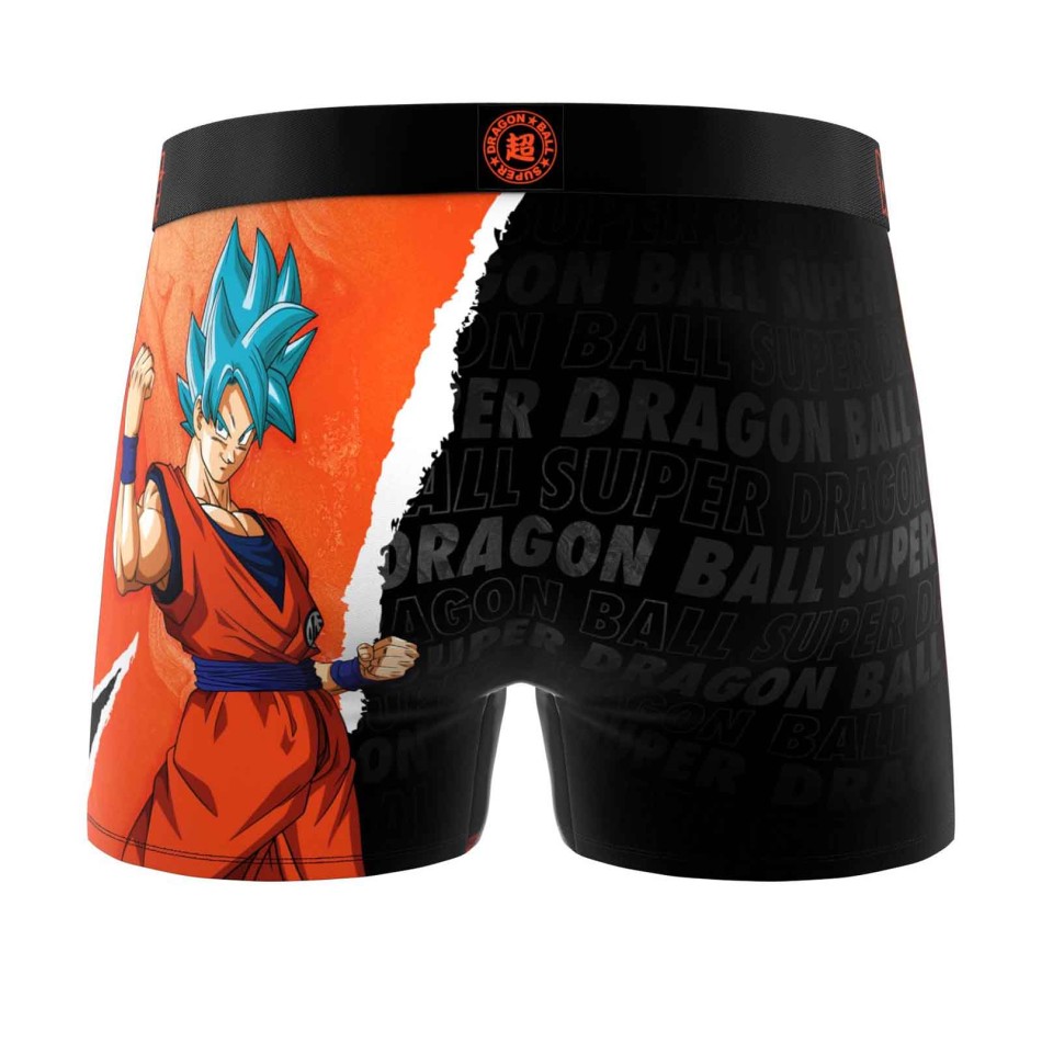 FREEGUN Men's Microfiber Boxer Dragon Ball Super DBS14 - Goku, Vegeta, Beerus | French Market