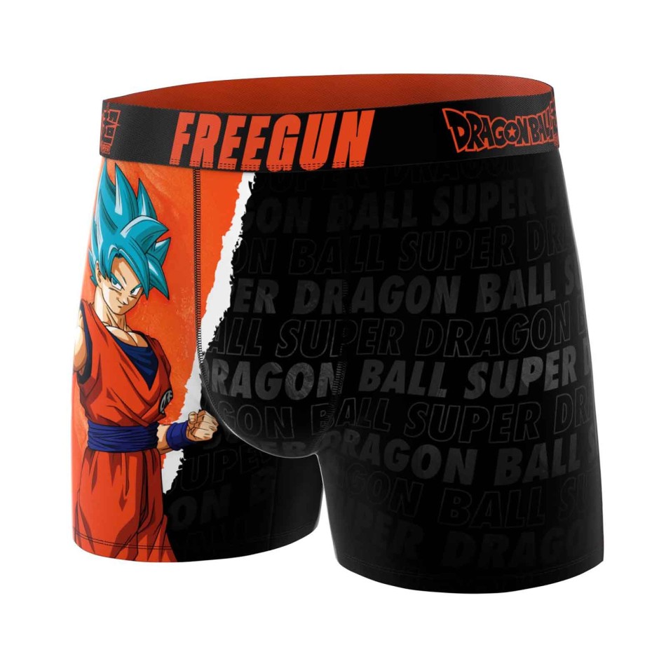 FREEGUN Dragon Ball Super Boys' Boxer Shorts DBS14 Microfiber – Comfortable DBZ Kids' Boxer Shorts