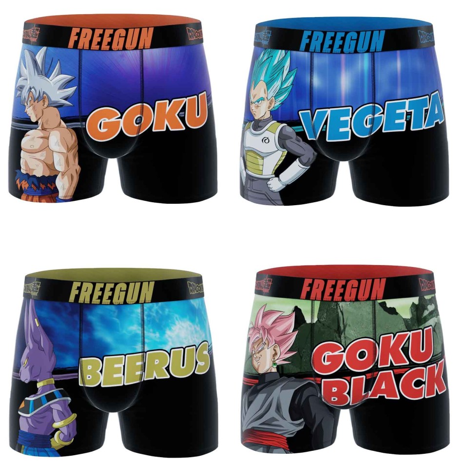 Set van 4 boxershorts voor jongens: Dragon Ball Super- Freegun s | French Market