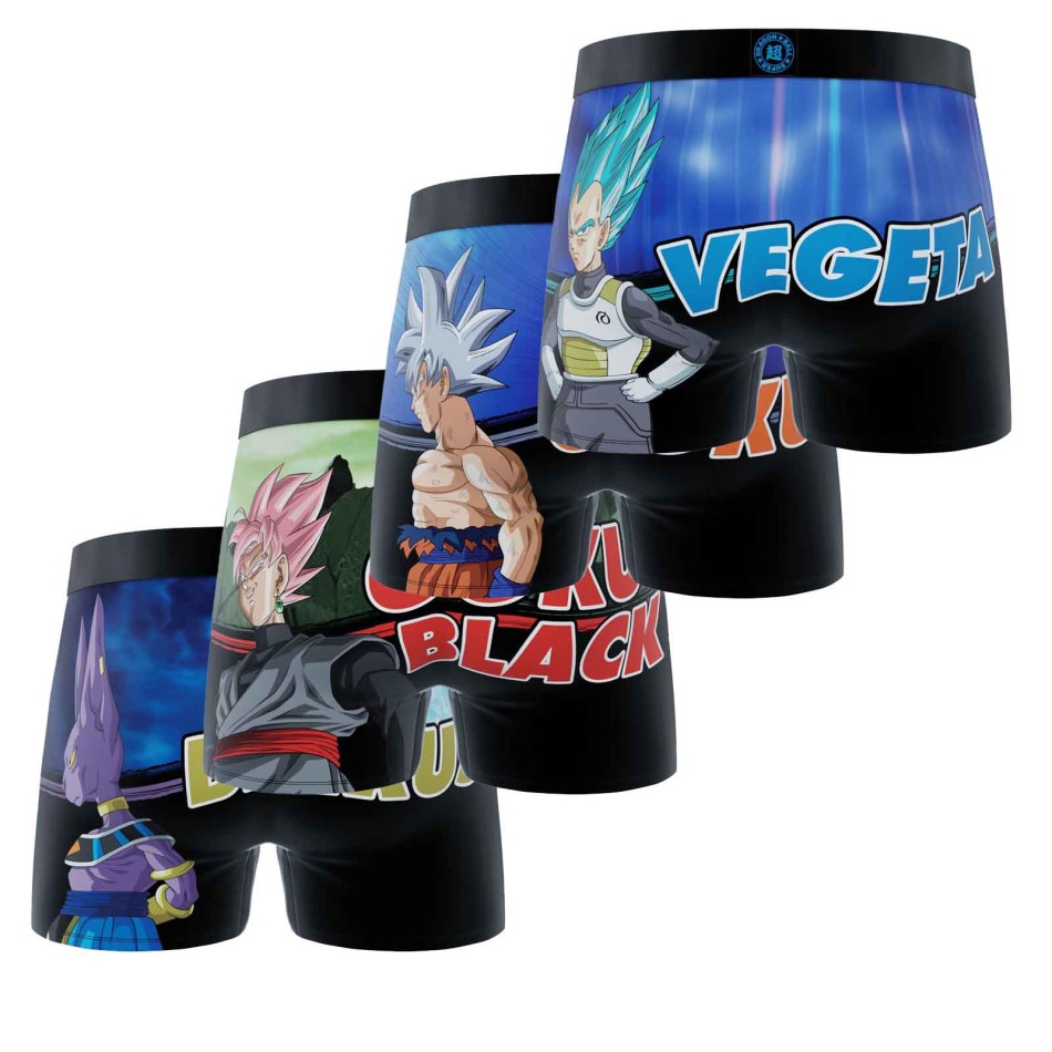 Set of 4 Dragon Ball Super ' Freegun ' Boys’ Boxer Shorts | French Market