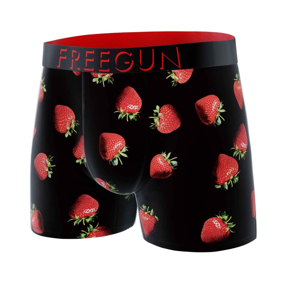 FREEGUN Boxer Homme Microfibre Fraise – Boxer FREEGUN Homme Confort Stretch | French Market