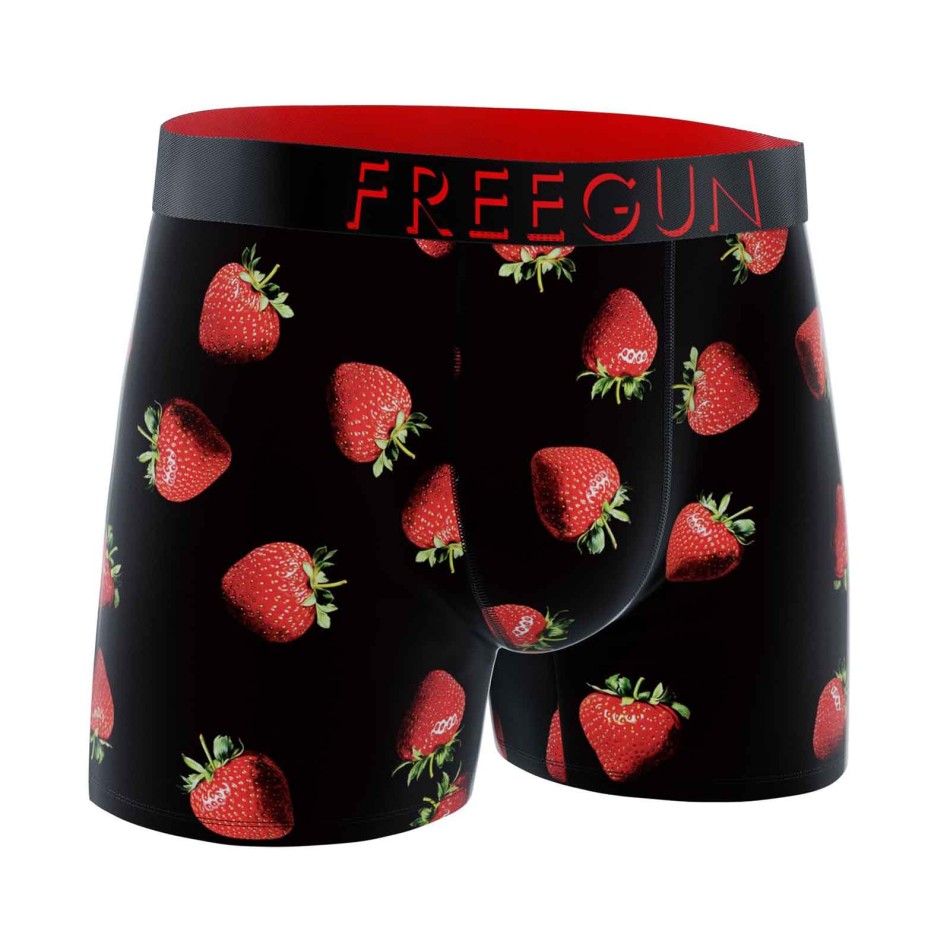 FREEGUN Boxer Homme Microfibre Fraise – Boxer FREEGUN Homme Confort Stretch | French Market