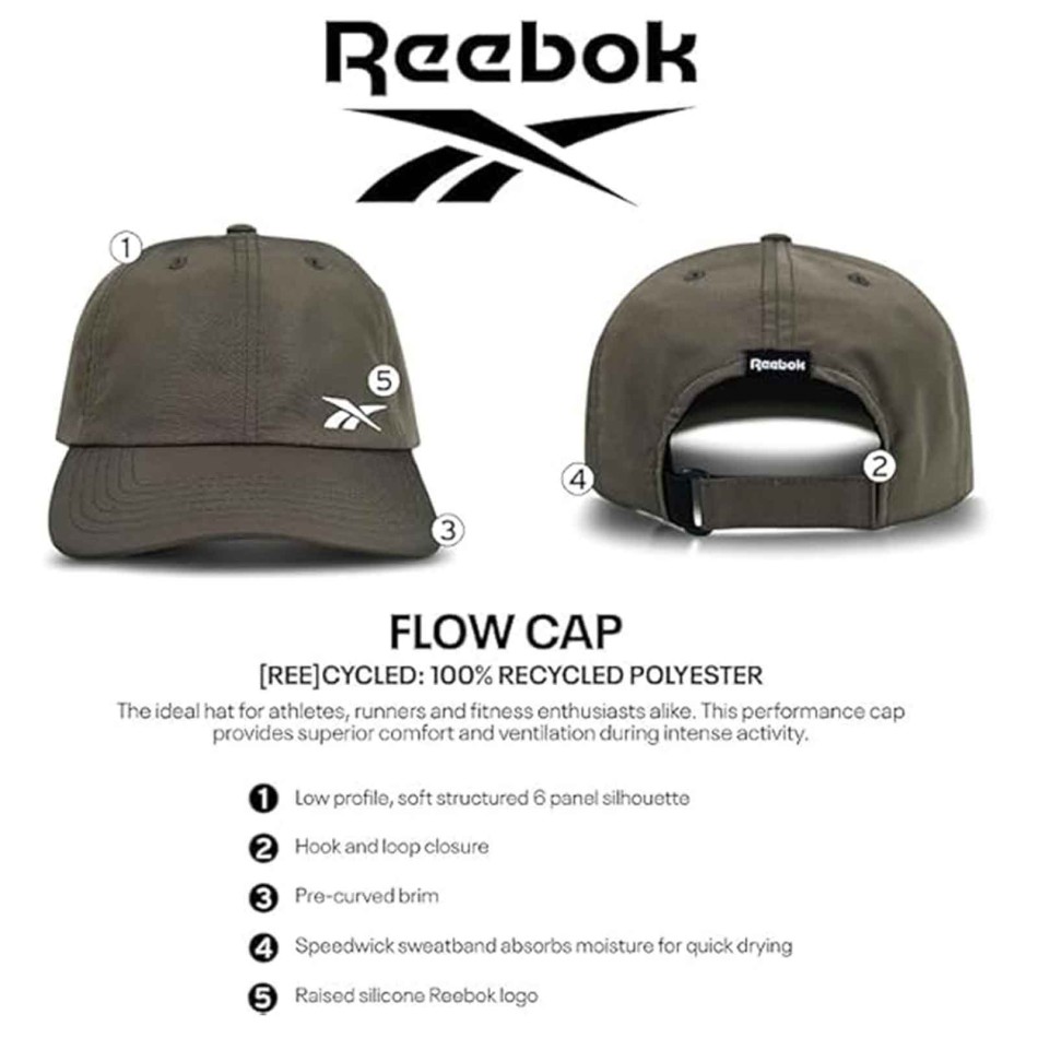 Cap Reebok Flow Cap Pap Cap Gerecycled - Sport Performance Cap