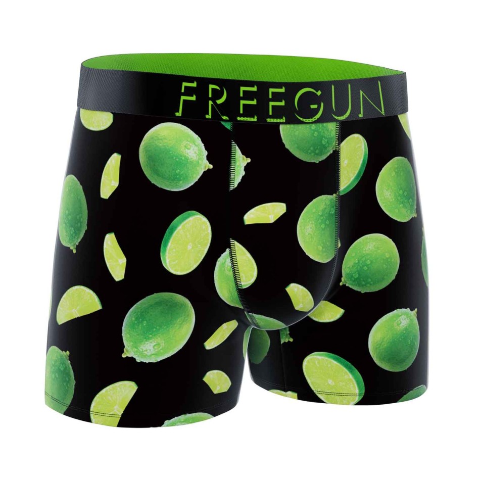 FREEGUN Men's Lemon Microfibre Boxer - Boxer Lime Original Confort