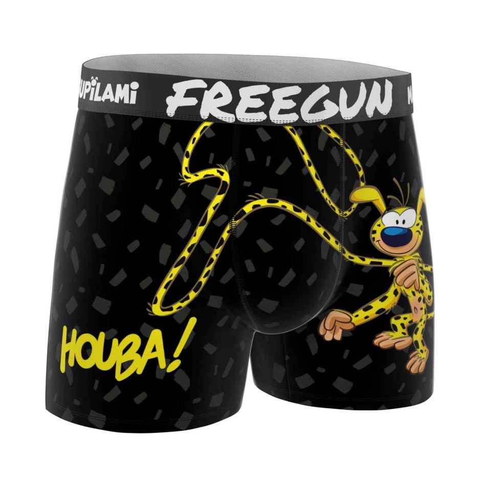 FREEGUN Men's Microfiber Marsupilami Boxer - Boxer Official License Comfort Stretch