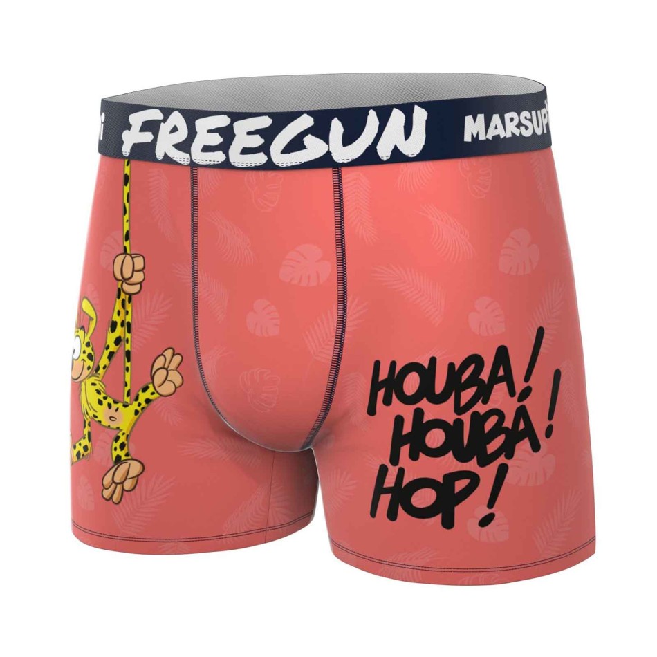 FREEGUN Heren Microvezel Boxer Marsupilami - Boxer Officieel Licentie Comfort Stretch