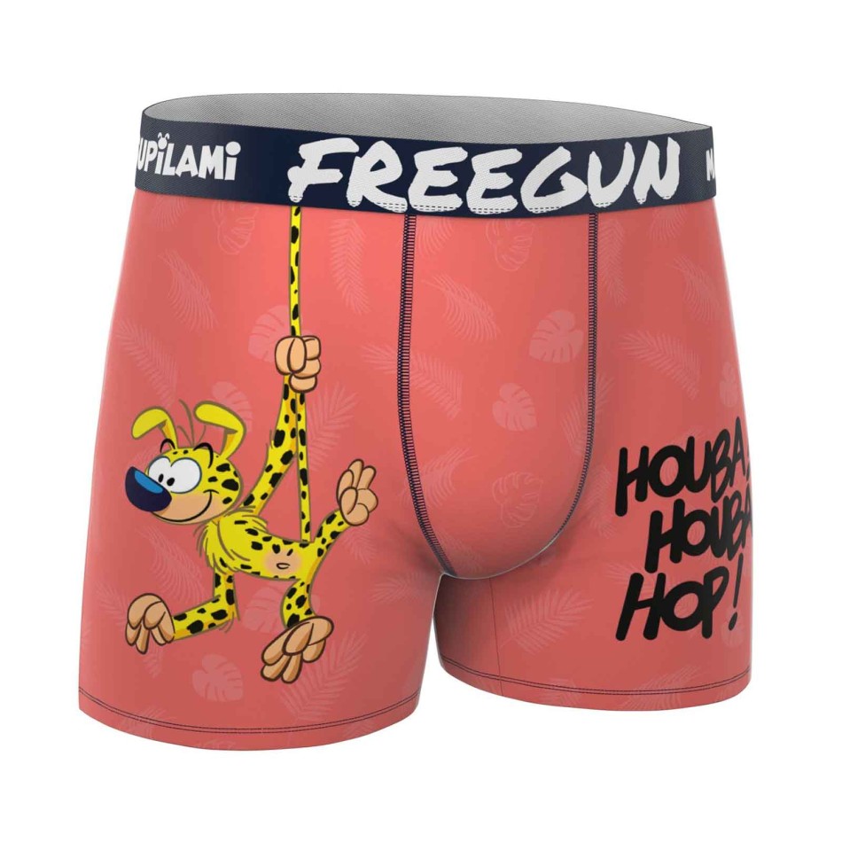 FREEGUN Herren Boxershorts Mikrofaser Marsupilami - Boxer Offizielle Lizenz Komfort Stretch
