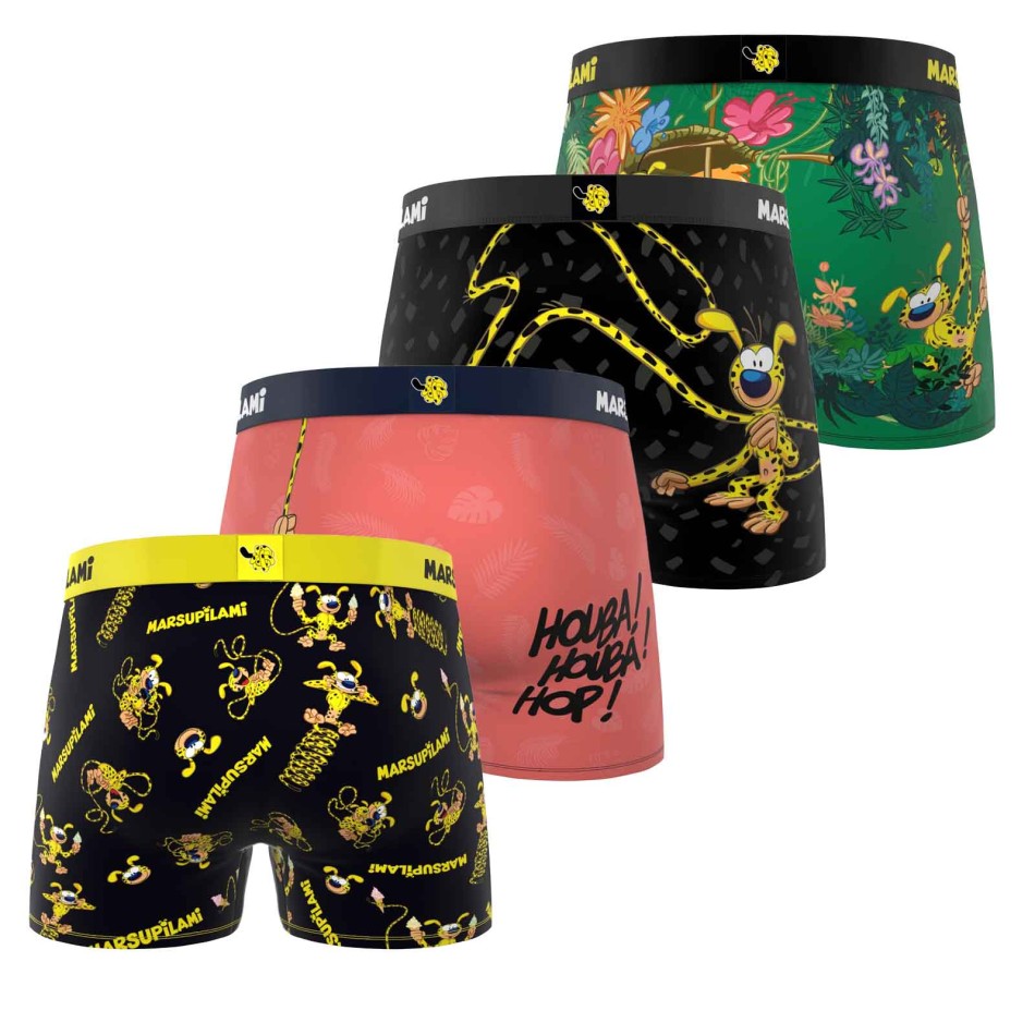 FREEGUN Set van 4 jongensmarseupilami microvezelboxers - Kindercomfort | French Market Veauche