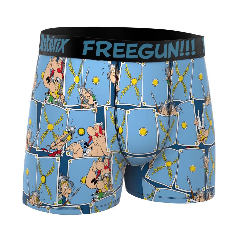 FREEGUN Set of 3 "Asterix and Obelix" Men's Microfiber Boxer Briefs | Boxer men Confort - French Market Veauche