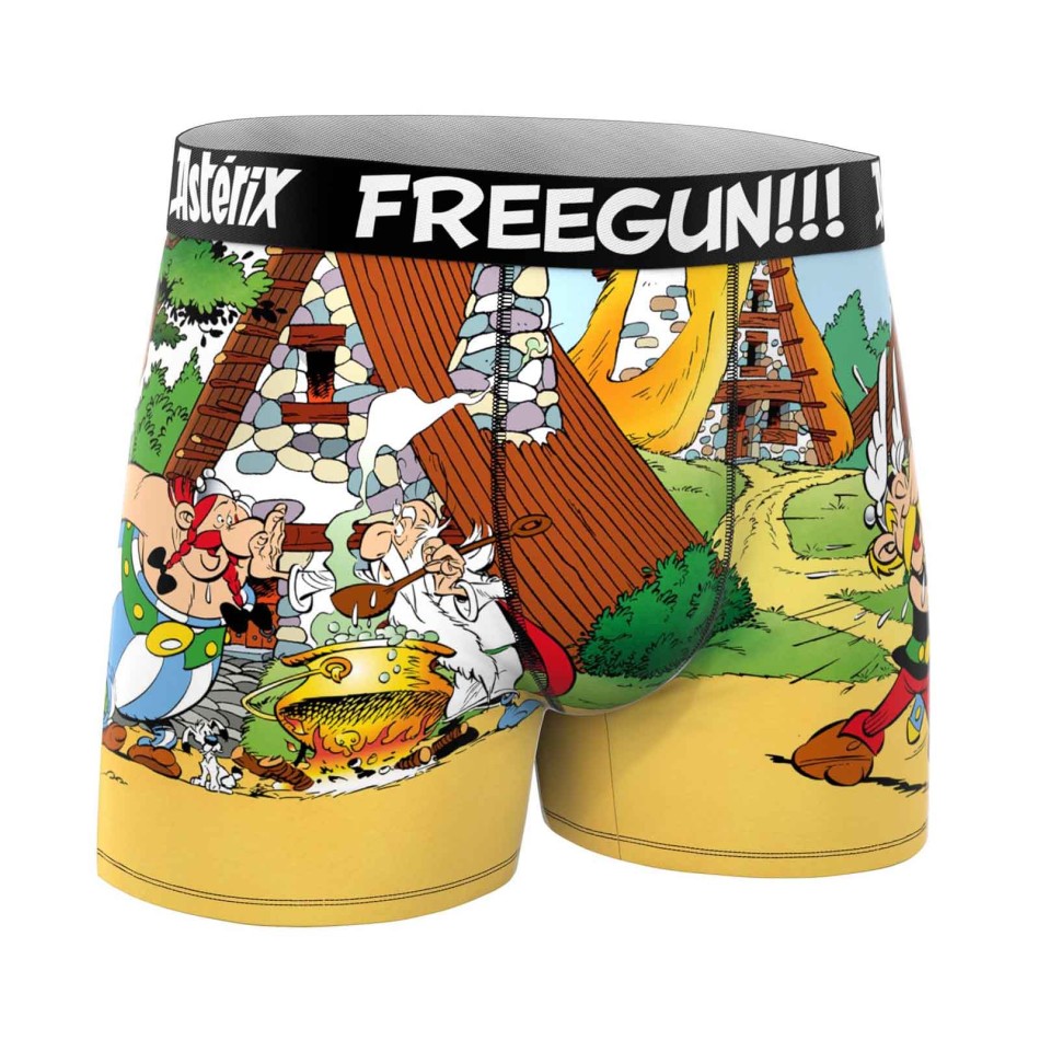 FREEGUN Boxer Homme Microfibre Bande Dessinées "Asterix