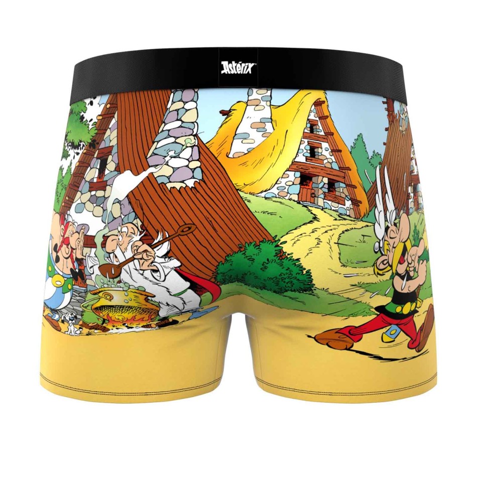 FREEGUN Heren Microvezel Strip Boxer "Asterix
