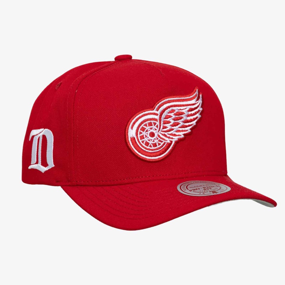 NHL Detroit Red Wings Mitchell & Ness Snapback Double Clutch Pro Cap - French Market Veauche