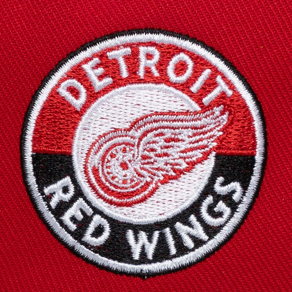 NHL Detroit Red Wings Mitchell & Ness Snapback Double Clutch Pro Cap - French Market Veauche