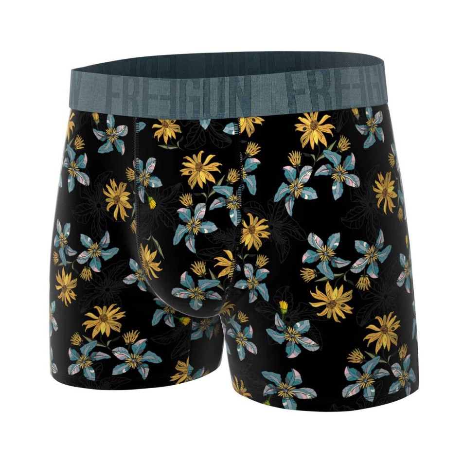 Lot de 5 Boxers Homme Microfibre "Fleurs"