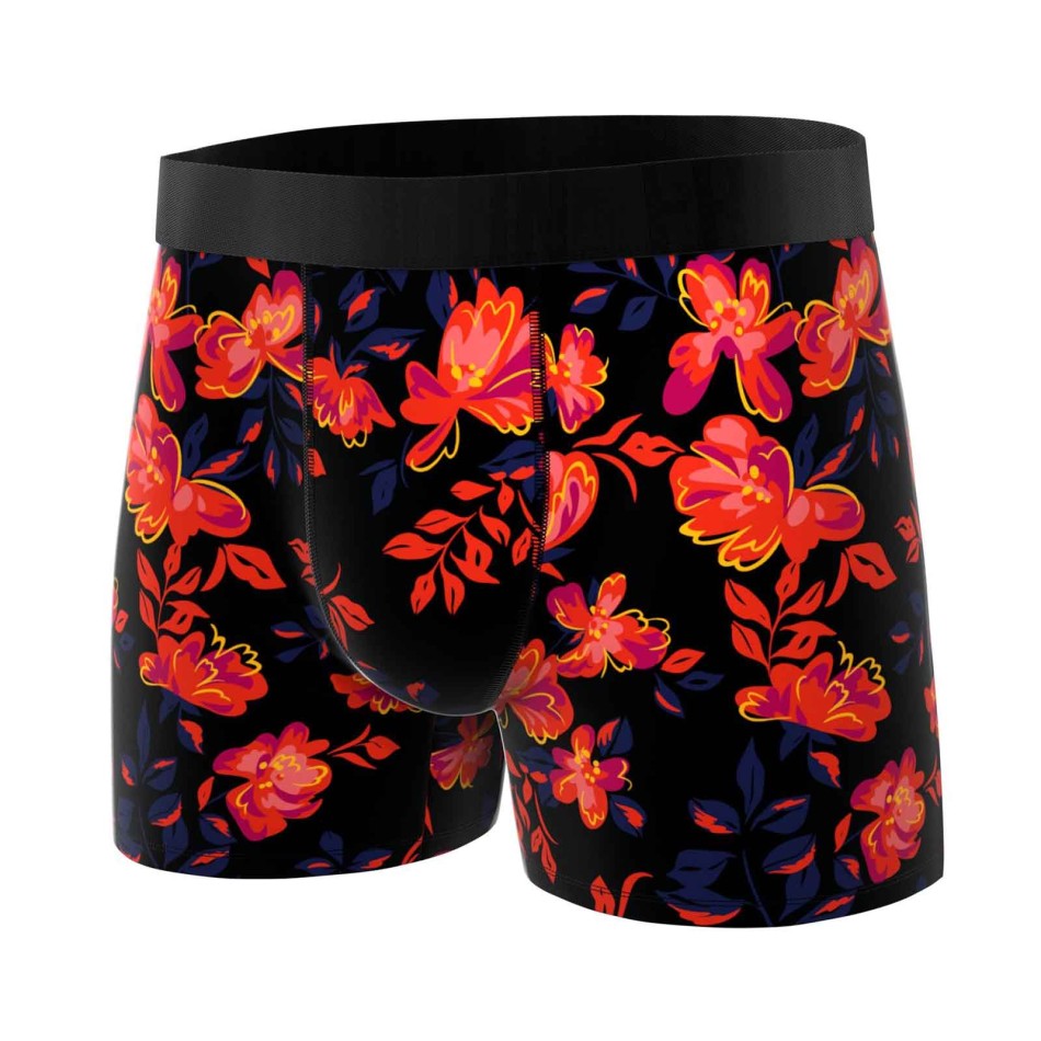 Lot de 5 Boxers Homme Microfibre "Fleurs"