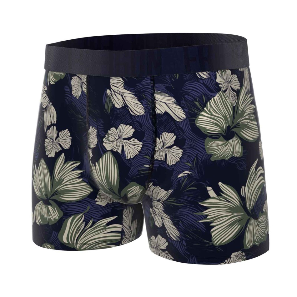 Lot de 5 Boxers Homme Microfibre "Fleurs"