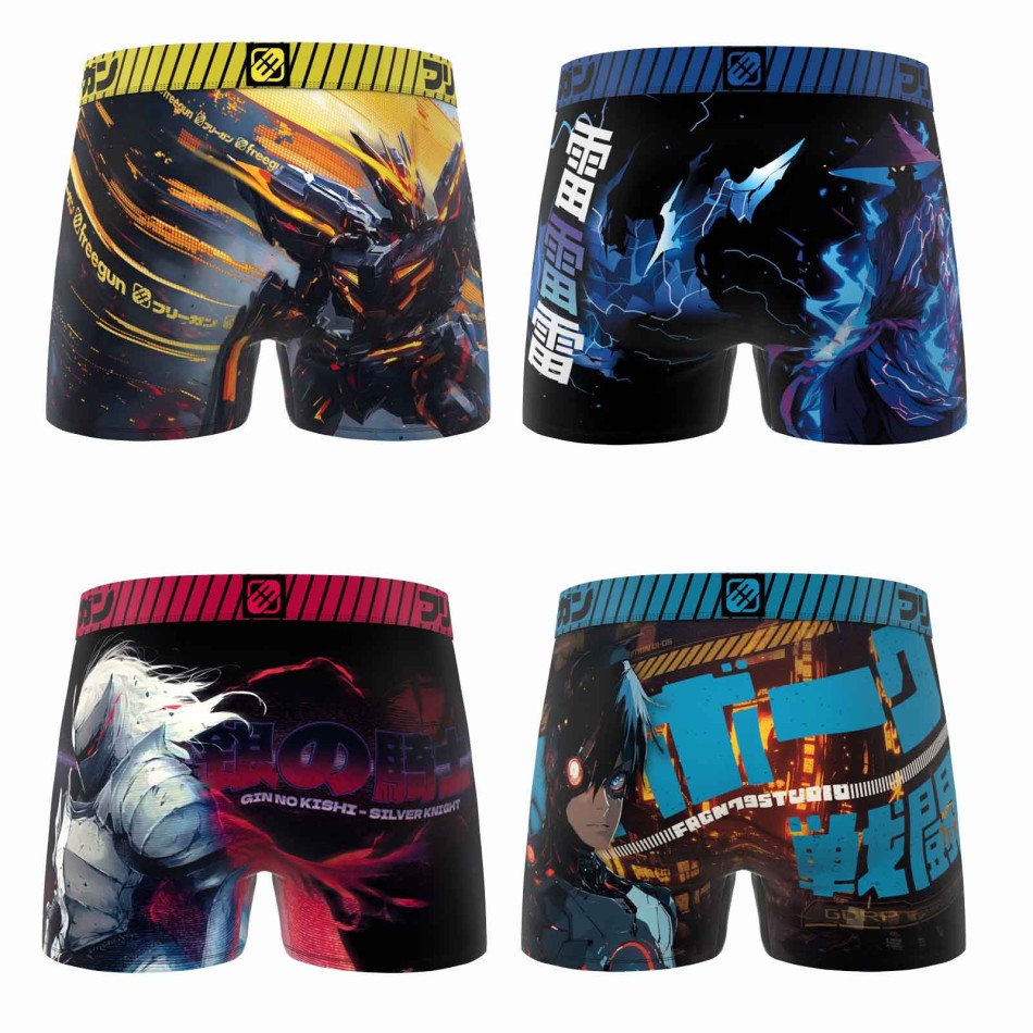 Lot de 4 Boxers Homme "Manga Video Game"