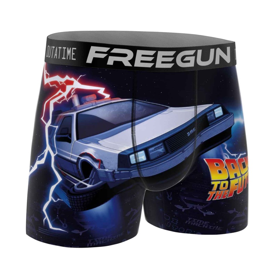 Lot de 3 Boxers Garçon Microfibre " Retour vers le Futur "