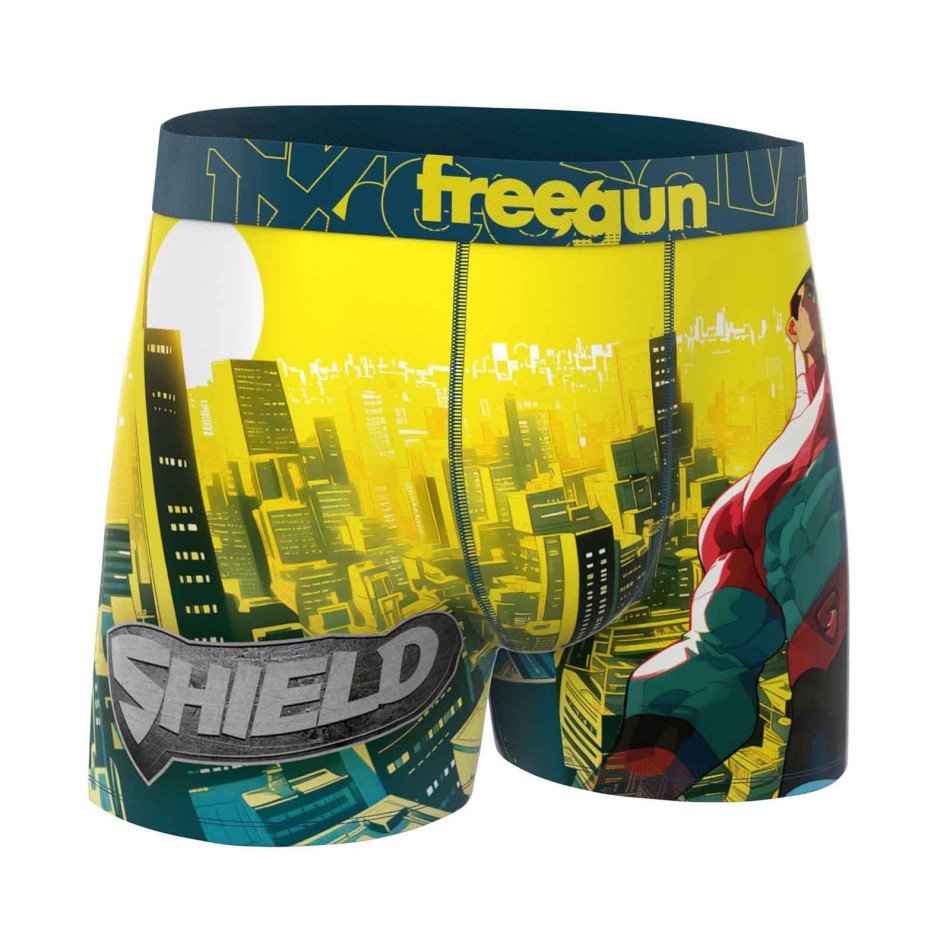 Set of 6 Men's Microfiber Video Game Boxers - FREEGUN | Confort & Style