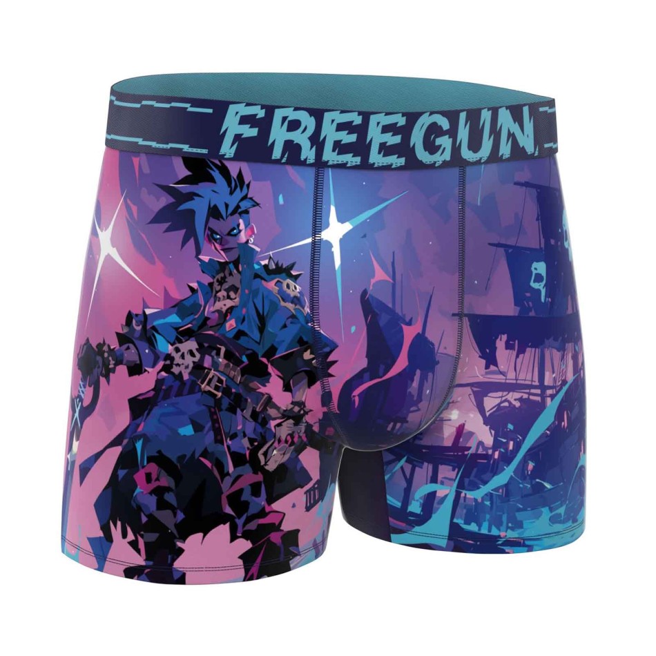 Set of 6 Men's Microfiber Video Game Boxers - FREEGUN | Confort & Style