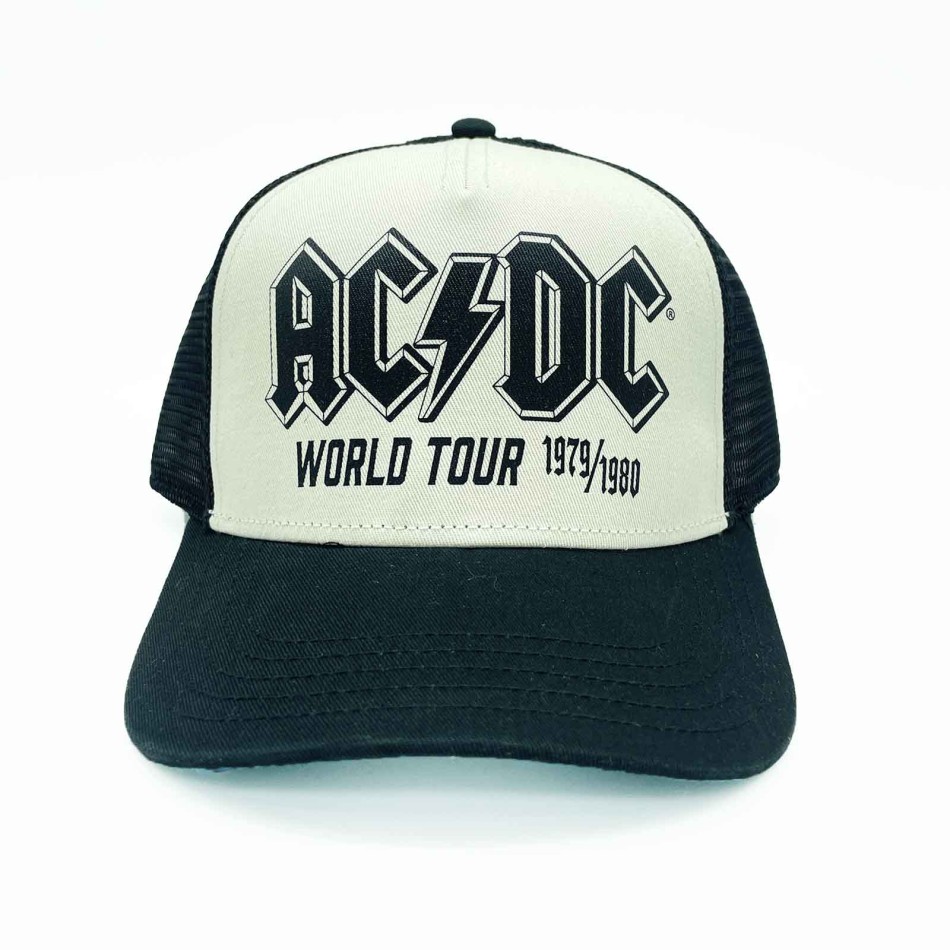 AMERICAN NEEDLE Cappellino musicale ACDC Sinclair Nero Ecrù