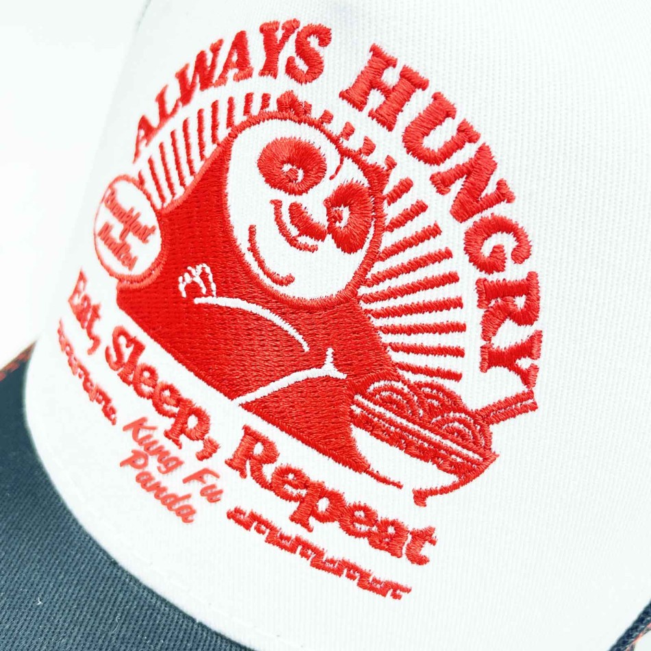 Capslab Cappellino Trucker Kung Fu Panda Always Hungry French Market