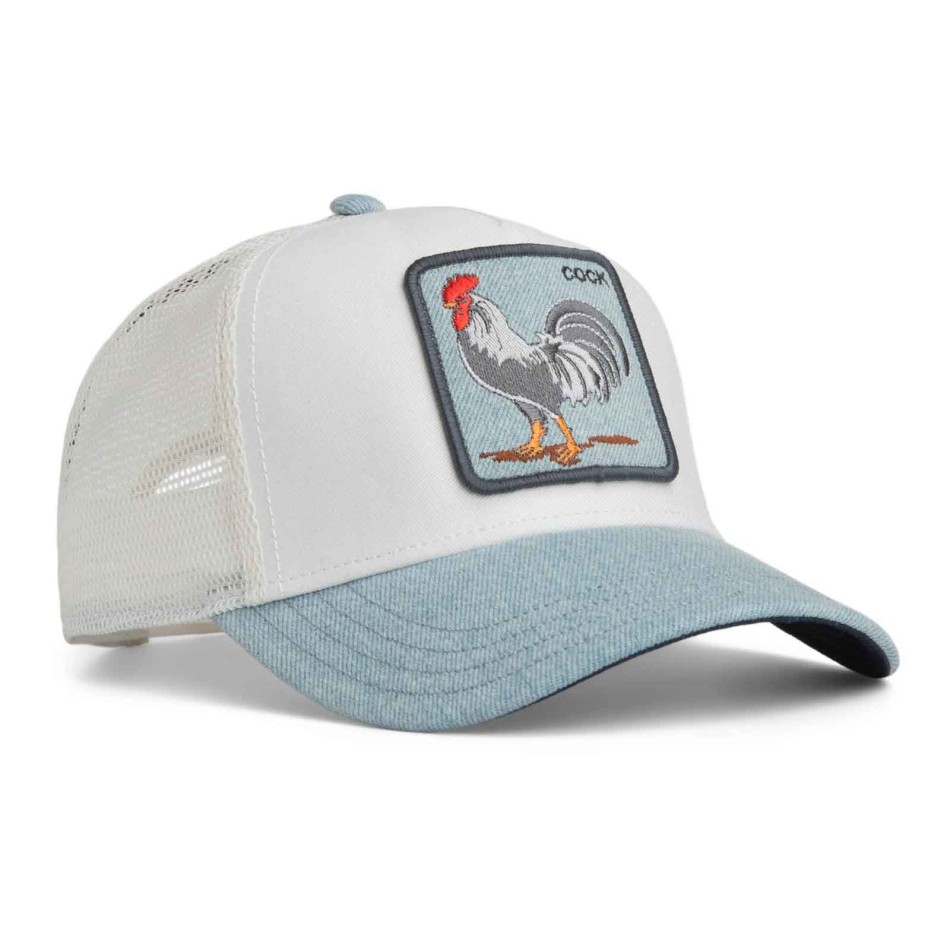 Casquette Trucker Denim Rooster "Cock"