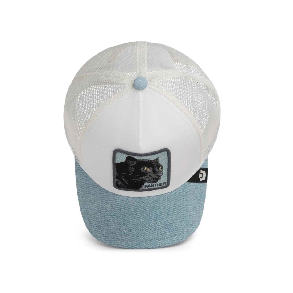 Goorin Bros Panther Denim Trucker Cap French Market