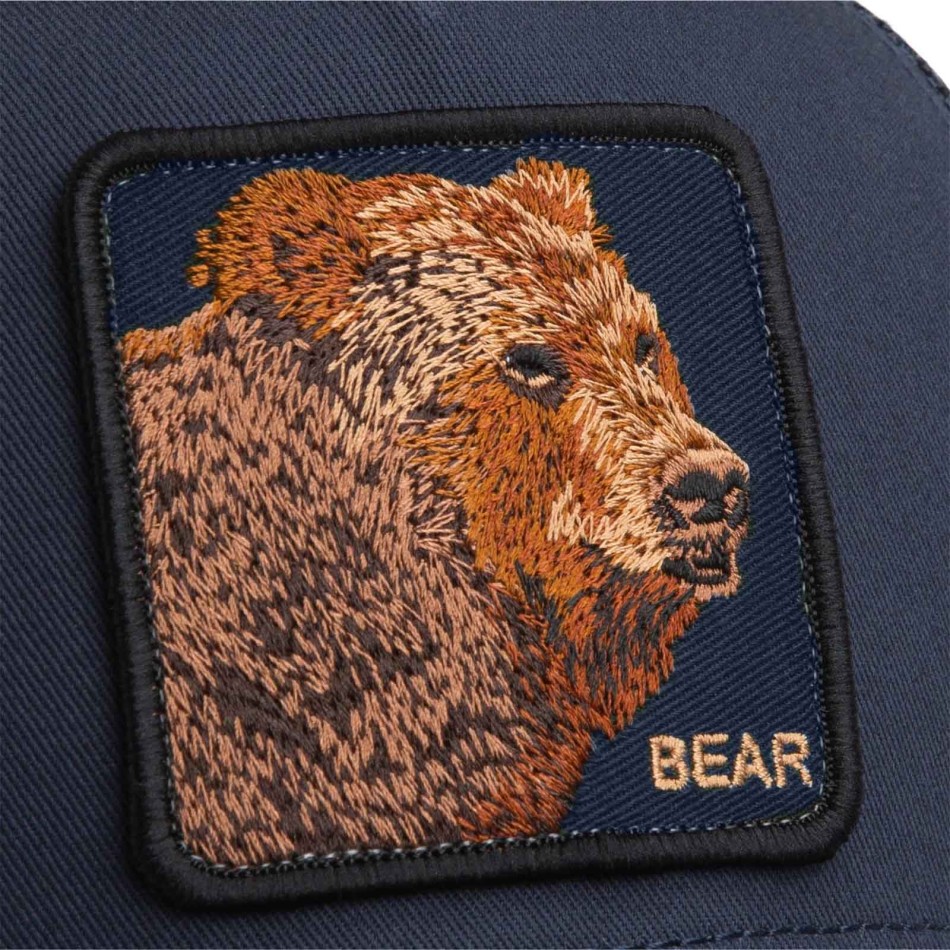 Goorin Bros Navy Blue Bear Trucker Cap - Trendy Cap