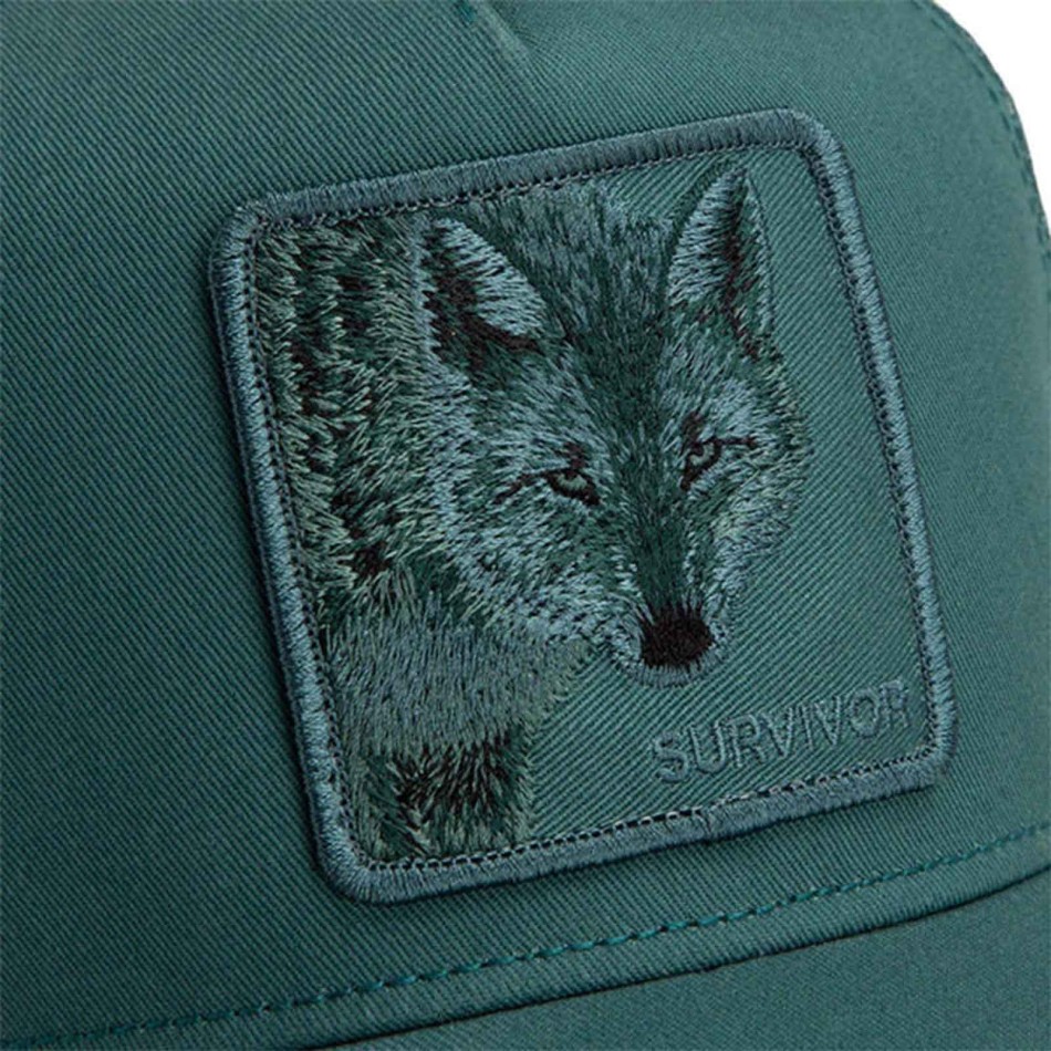 Casquette Trucker Loup Monochrome "Survivor"