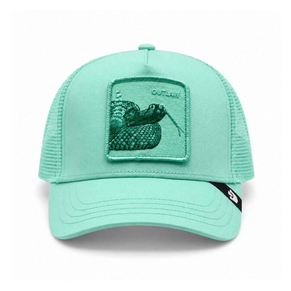 Goorin Bros Cappellino Trucker Serpente Outlaw Gummy Water Verde