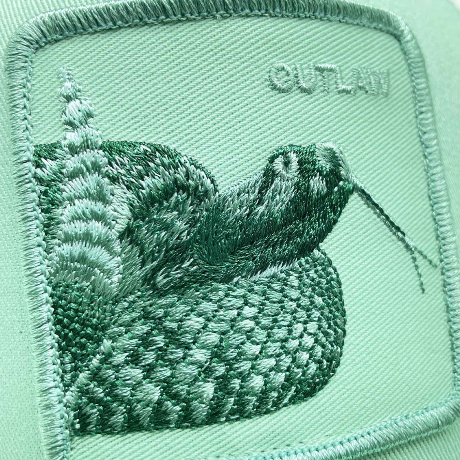 Goorin Bros Gorra Serpiente Trucker Outlaw Gummy Water Verde