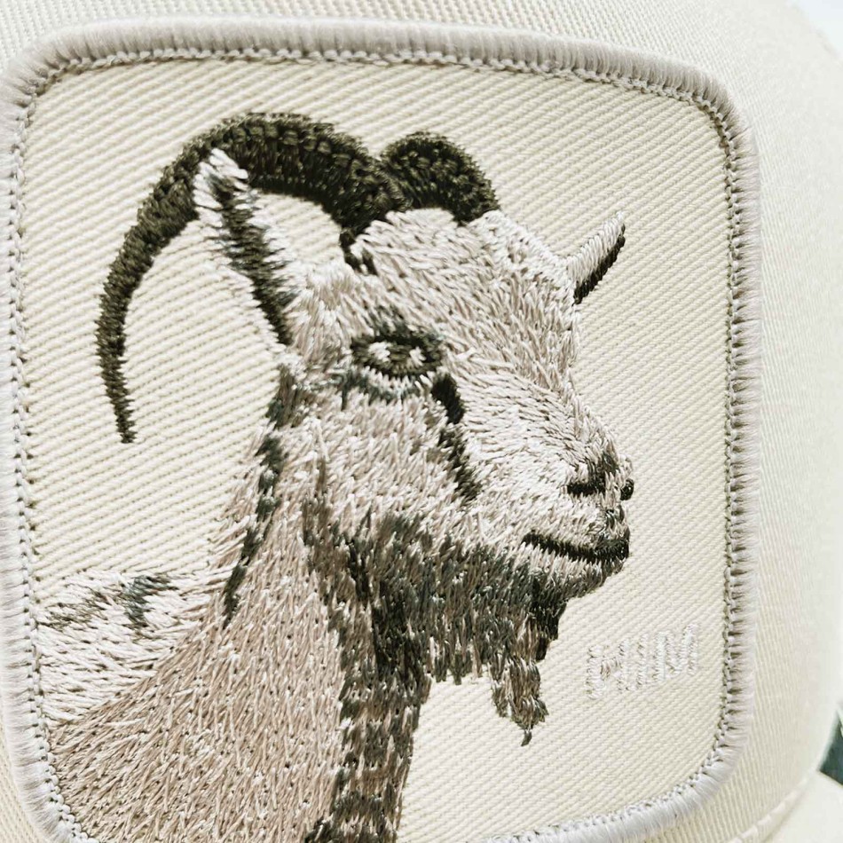 Goorin Bros GOAT HIM Monochroom Geit Trucker Cap