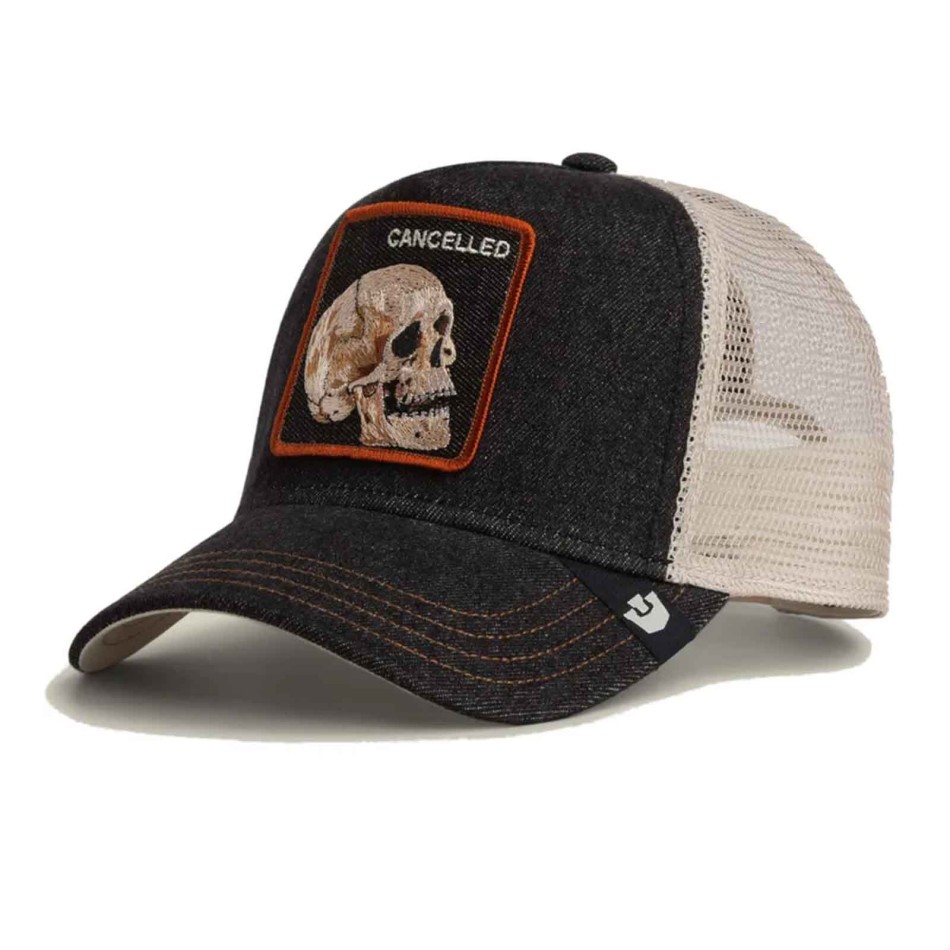 Casquette Trucker Denim Skull "The Cancelled"