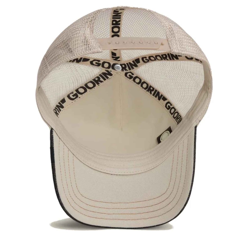 Goorin Bros "Cancelled" schedel Trucker Denim Cap