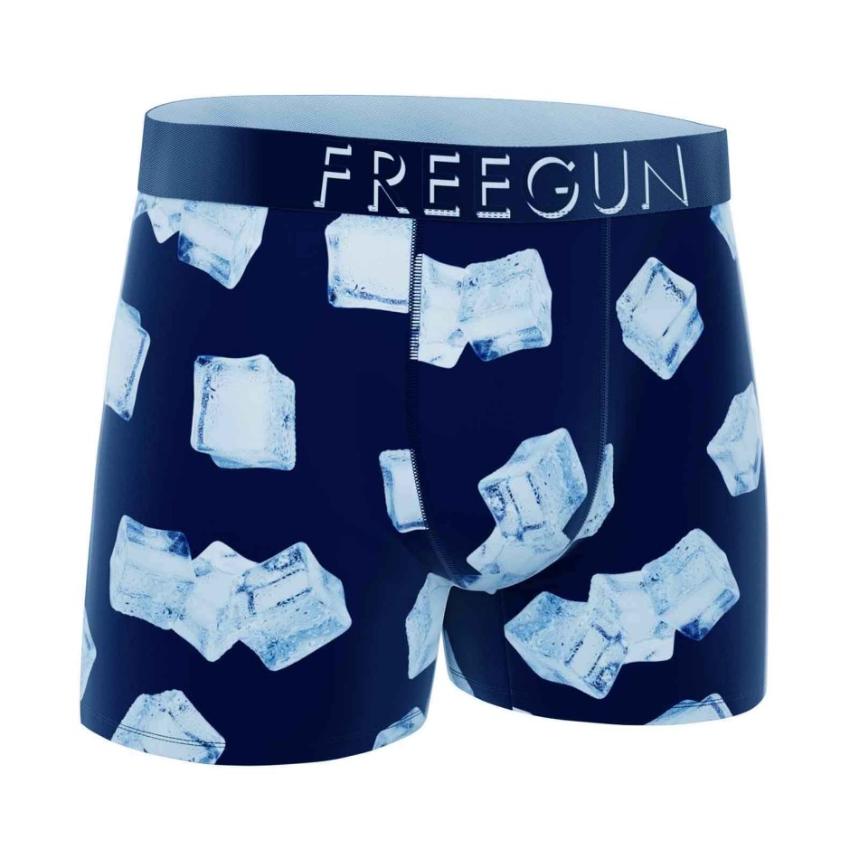 FREEGUN Bóxer Hombre Microfibra "Cubito de Hielo" - Original Boxer Homme Transpirable | French Market