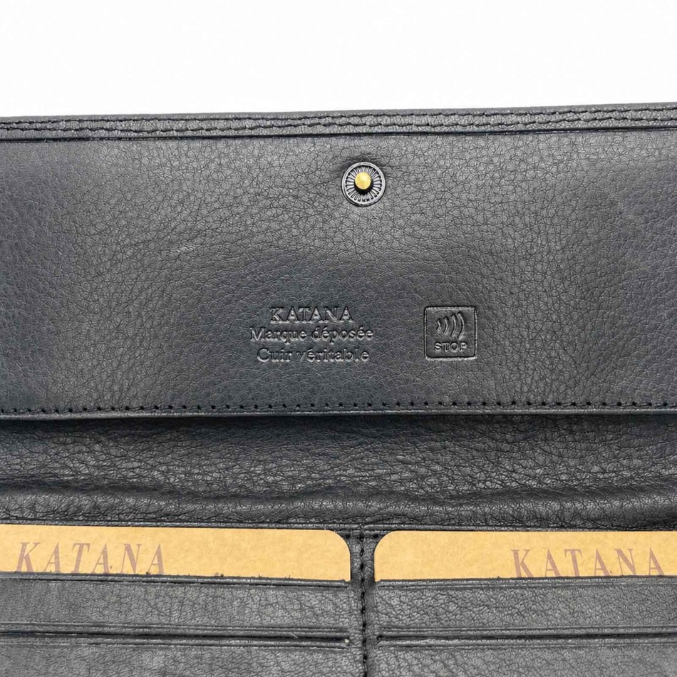 Portafoglio da donna in pelle KATANA Companion Anti-RFID