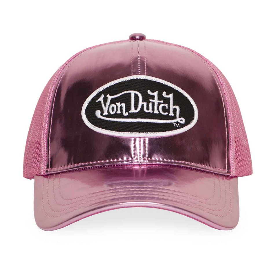 VON DUTCH Gorra Trucker Shiny Glossy en color plateado o rosa