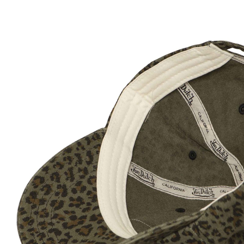 Von Dutch -pet voor dames met luipaardprint | Verstelbare strapback