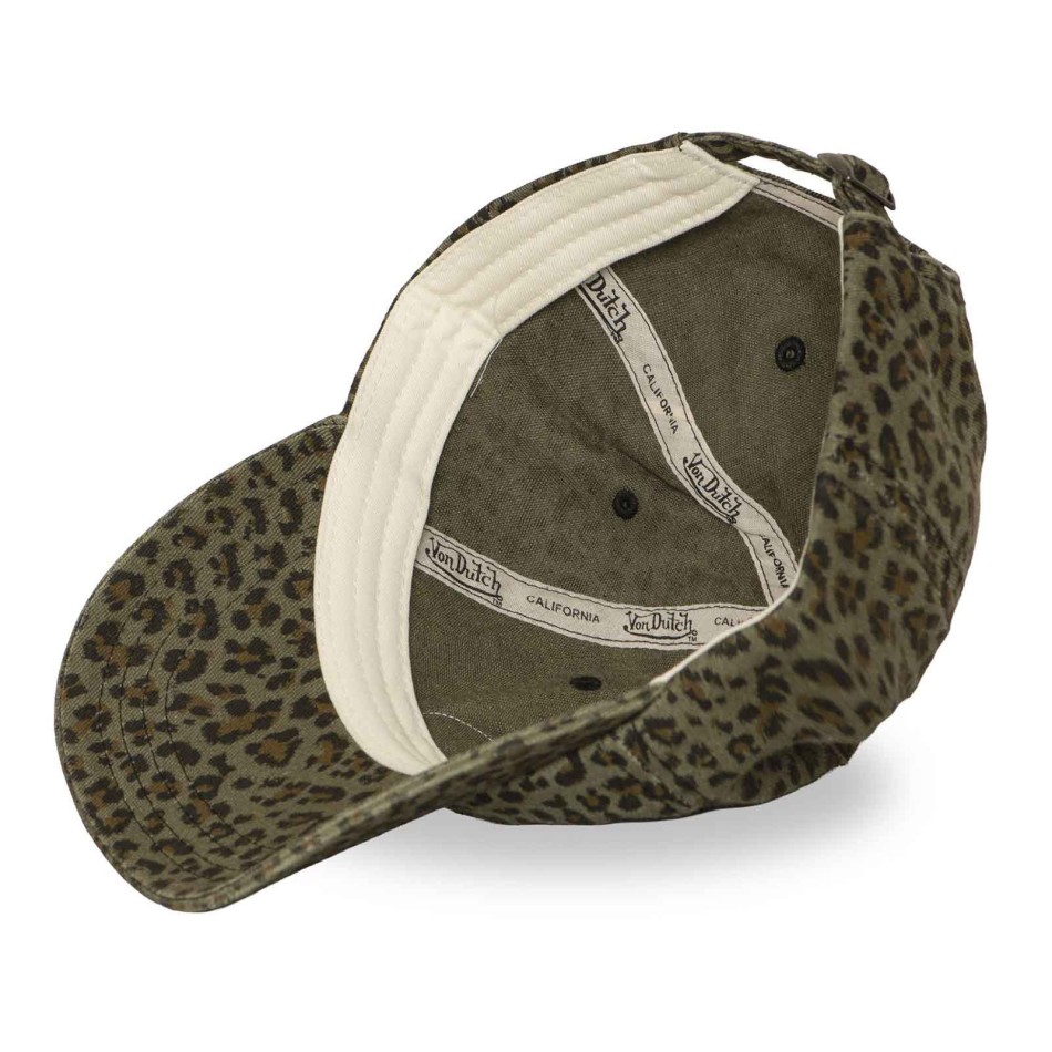 Von Dutch 's Women's Leopard Print Dad Cap | Adjustable Strapback