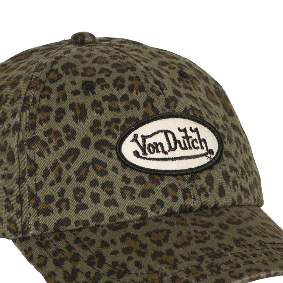 Cappellino da donna " Von Dutch " Dad Cap leopardato | Strapback regolabile
