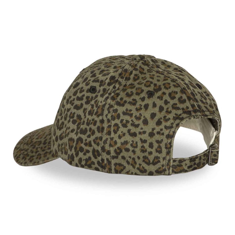 Von Dutch -keps för damer, Dad Cap med leopardmönster | Justerbar strapback