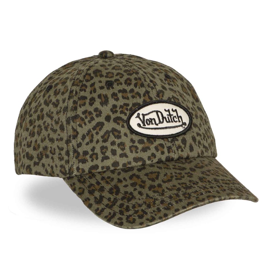 Cappellino da donna " Von Dutch " Dad Cap leopardato | Strapback regolabile