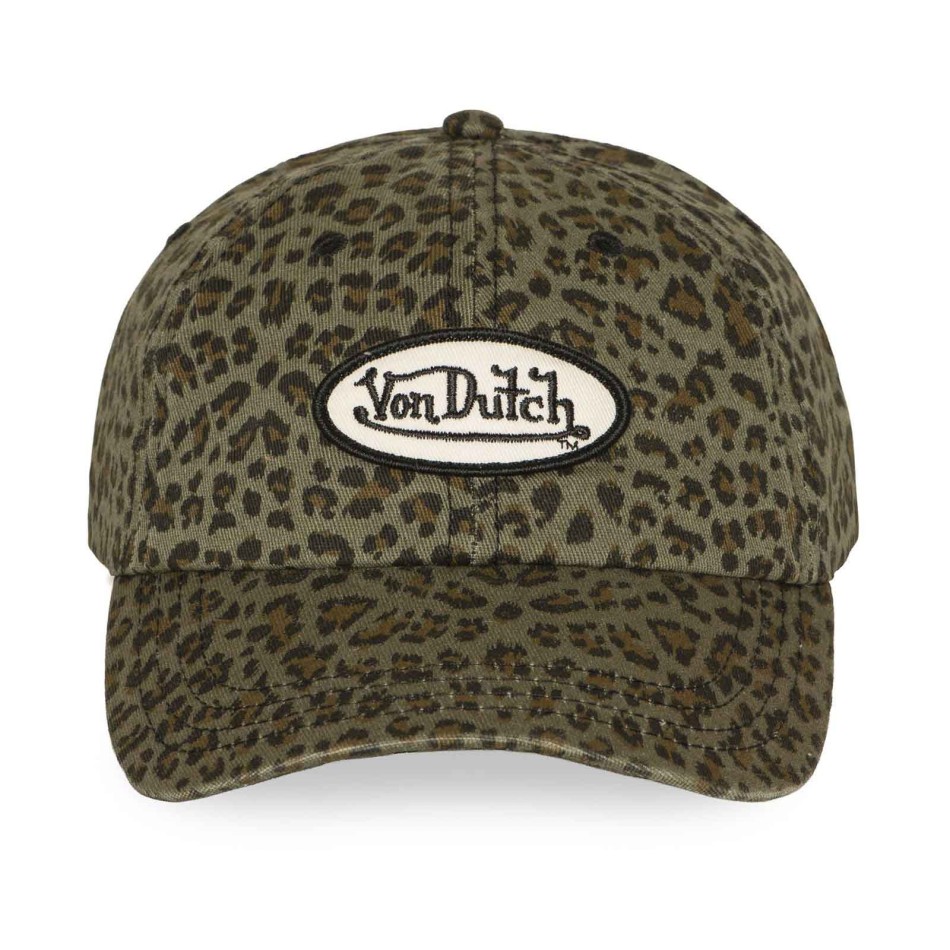Von Dutch 's Women's Leopard Print Dad Cap | Adjustable Strapback