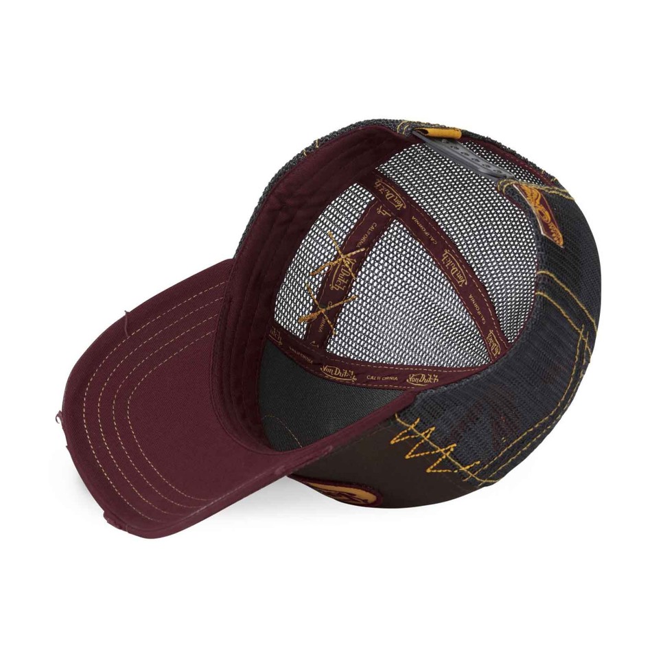 VON DUTCH Gorra Trucker con efecto desgastado, gris, para hombre y mujer